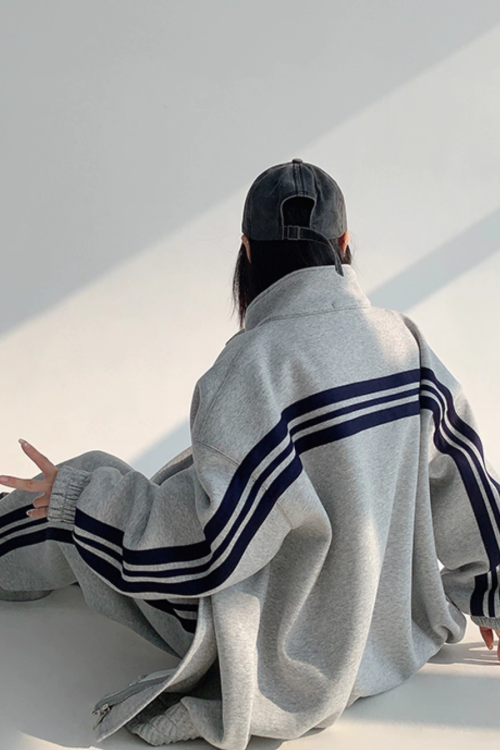 Sideline Stand Neck Jacket / Loose Pants