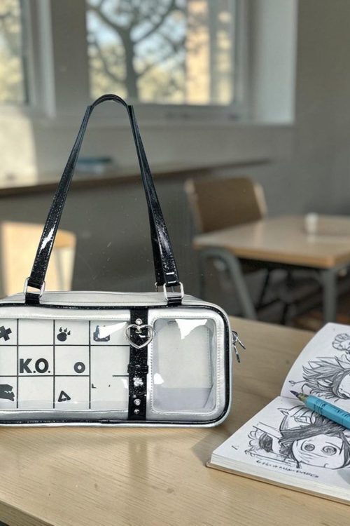 Silver Kawaii Convertible Ita Bag for Pin Display