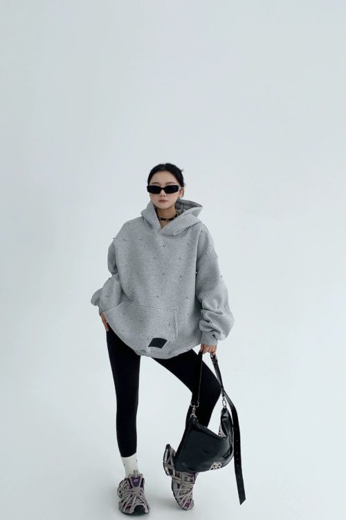 Silver Pearl Sweat Hoodie
