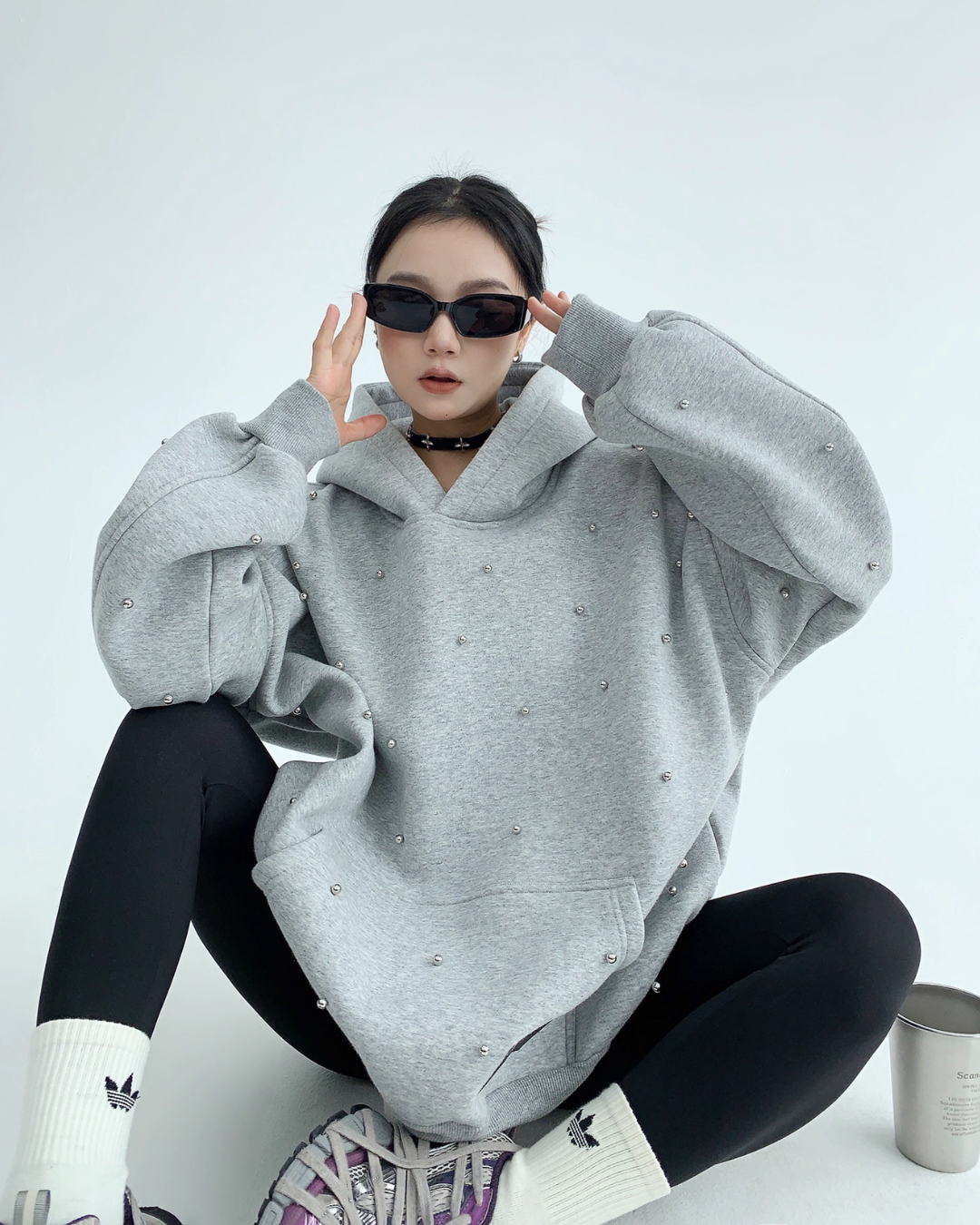Silver Pearl Sweat Hoodie Silver Pearl Sweat Hoodie