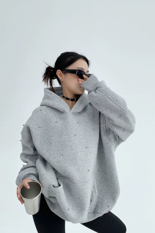 Silver Pearl Sweat Hoodie