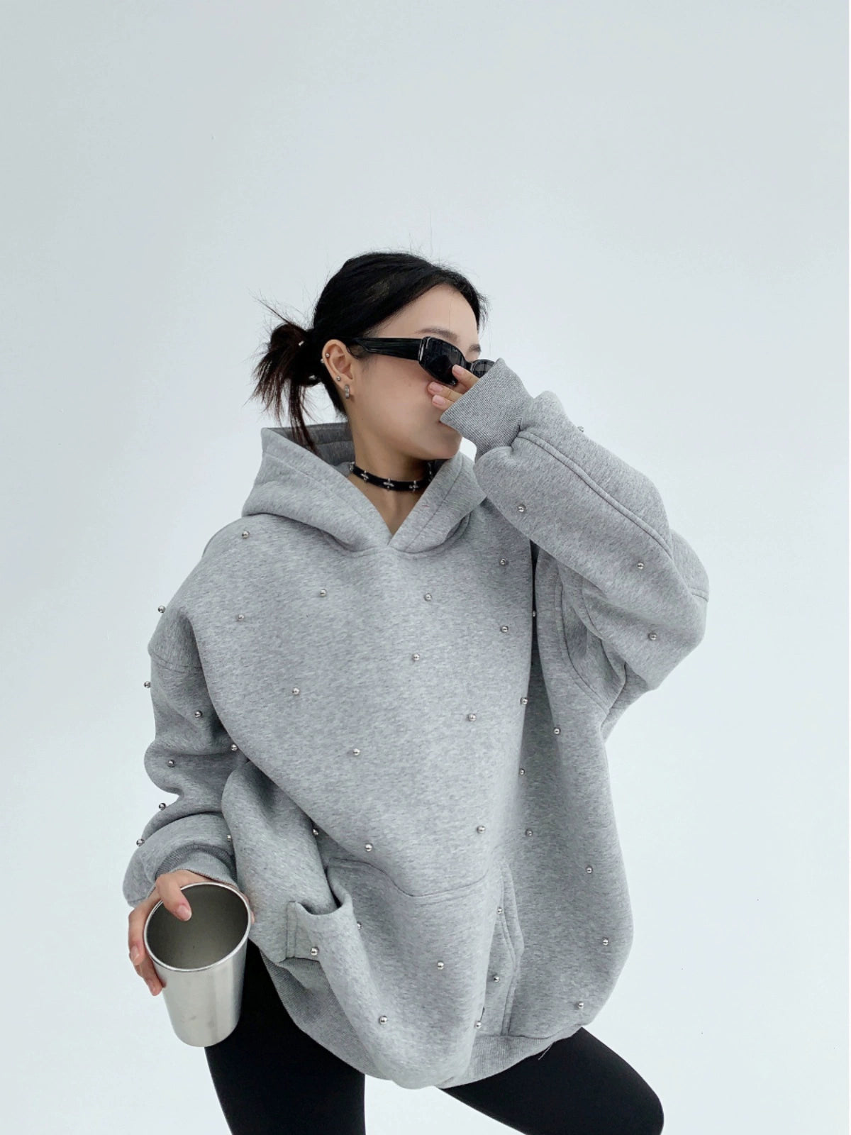 Silver Pearl Sweat Hoodie Silver Pearl Sweat Hoodie