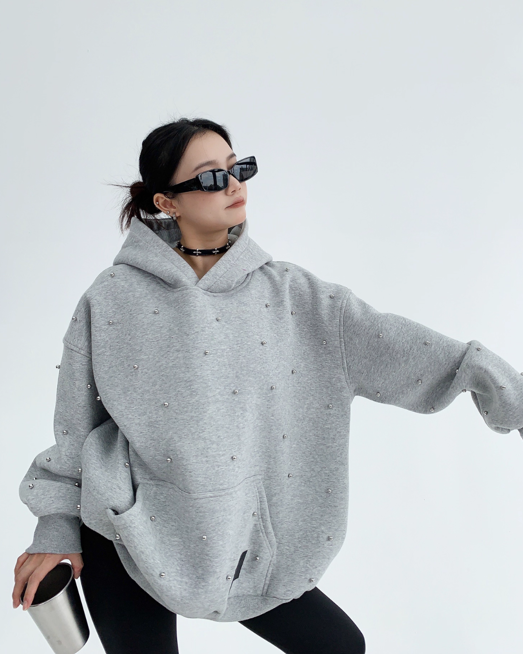 Silver Pearl Sweat Hoodie Silver Pearl Sweat Hoodie