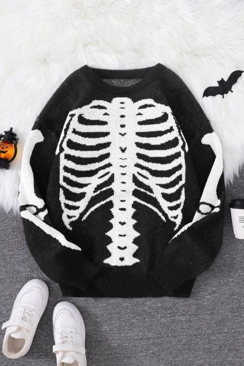 Skeleton Pullover Sweater