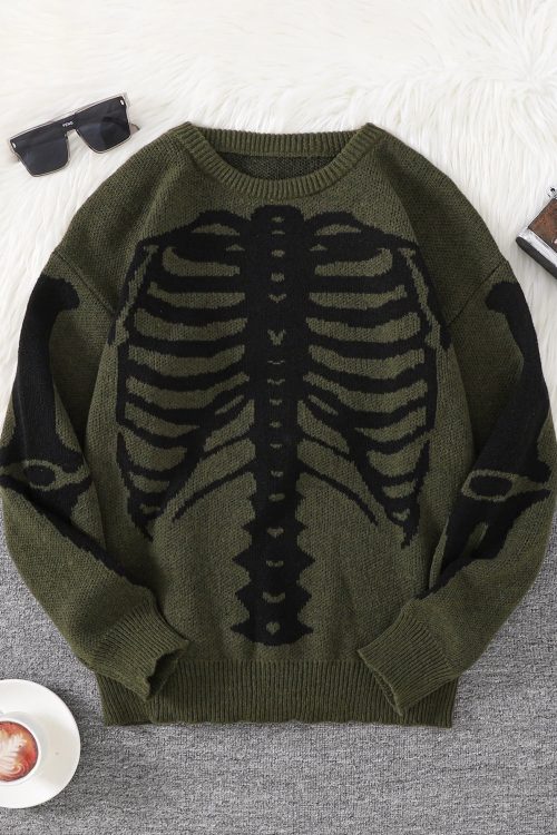 Skeleton Pullover Sweater