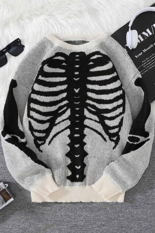 Skeleton Pullover Sweater