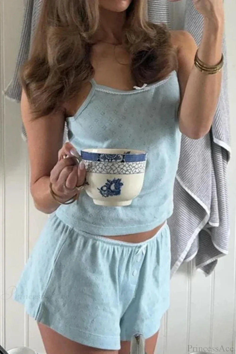 Sleeveless Crop Cami Lounge Set Sleeveless Crop Cami Lounge Set