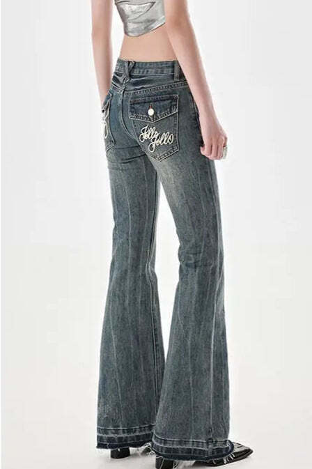 Slim Fit Low Waist Micro Flare Jeans Slim Fit Low Waist Micro Flare Jeans