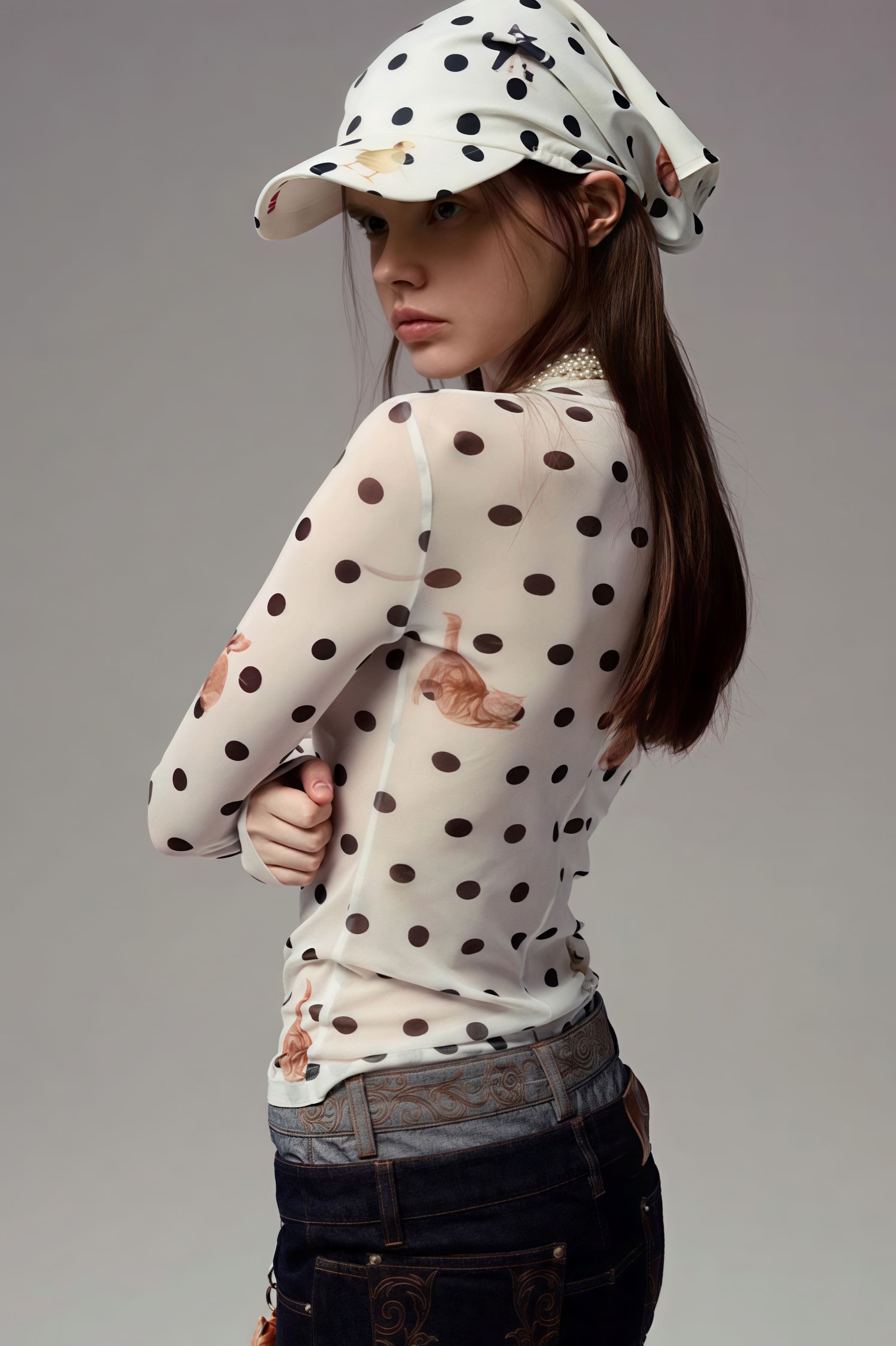 Slim Fit Short Length Animal Print Blouse Slim Fit Short Length Animal Print Blouse