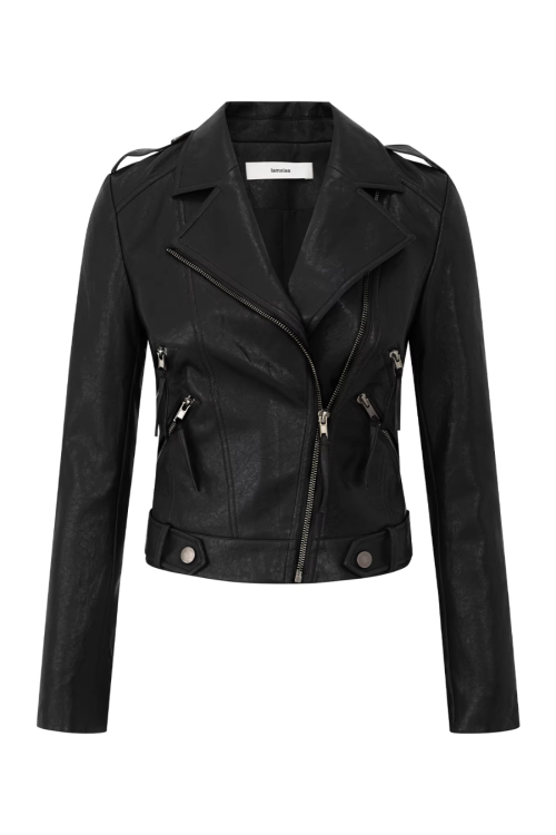 Slim Short Leather Jacket