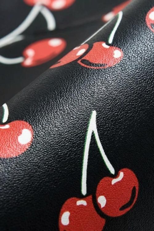 Small Black Cherry Crossbody Bag