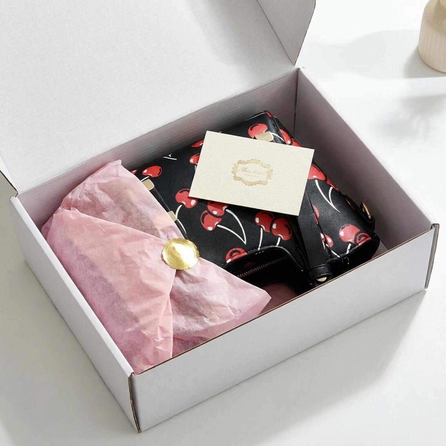 Small Black Cherry Crossbody Bag Small Black Cherry Crossbody Bag