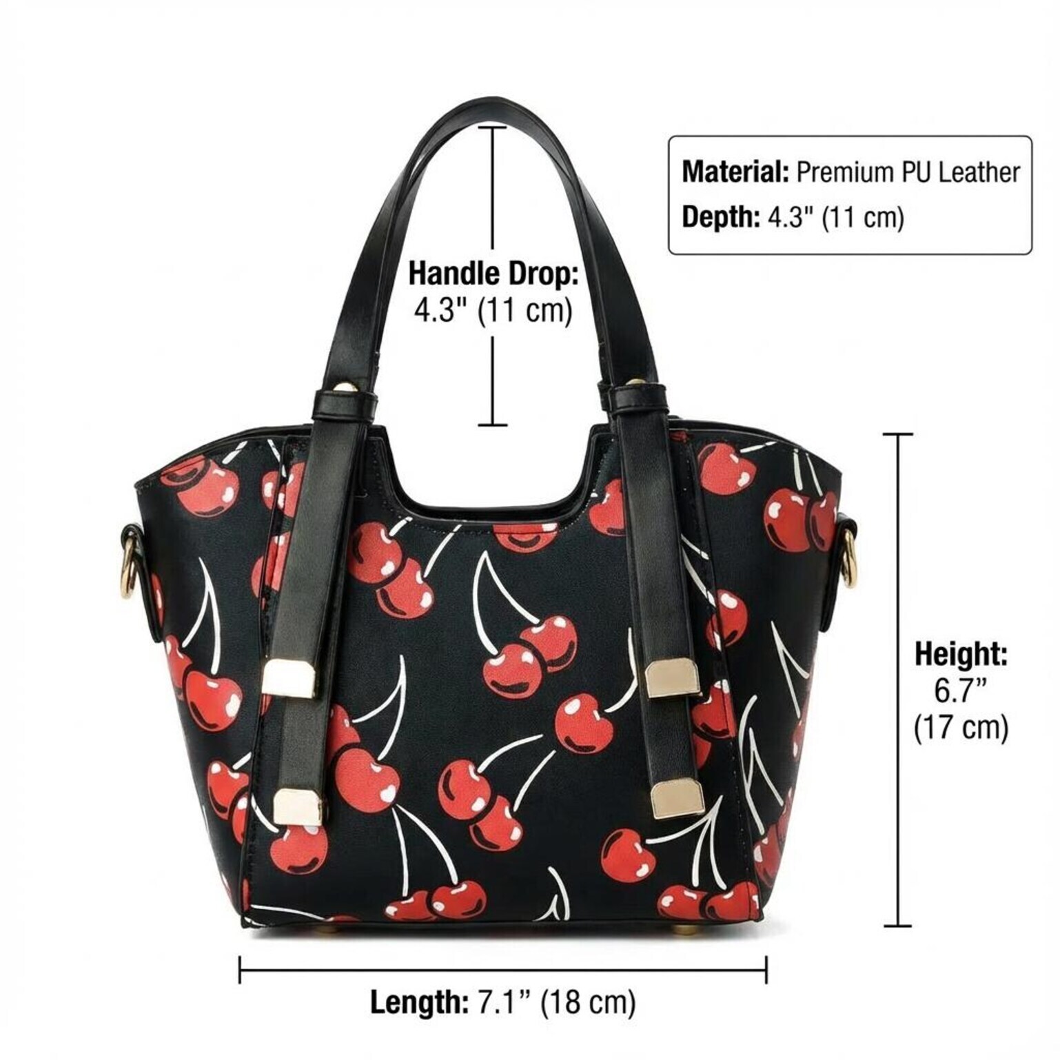 Small Black Cherry Crossbody Bag Small Black Cherry Crossbody Bag