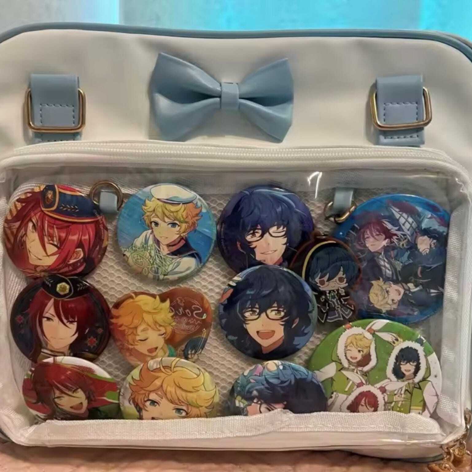 Small Black Convertible Ita Bag for Pin Display Small Black Convertible Ita Bag for Pin Display