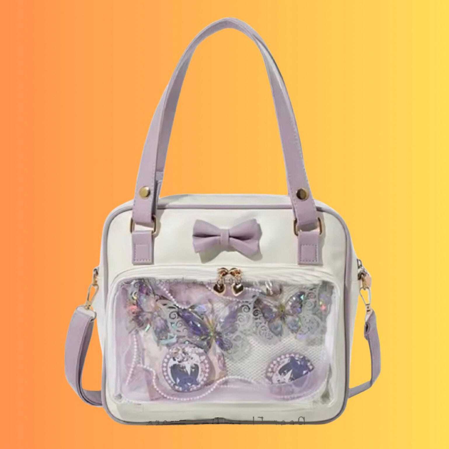 Small Black Convertible Ita Bag for Pin Display Small Black Convertible Ita Bag for Pin Display