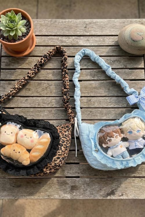 Small Convertible Ita Bag with Clear Window for Pin Display