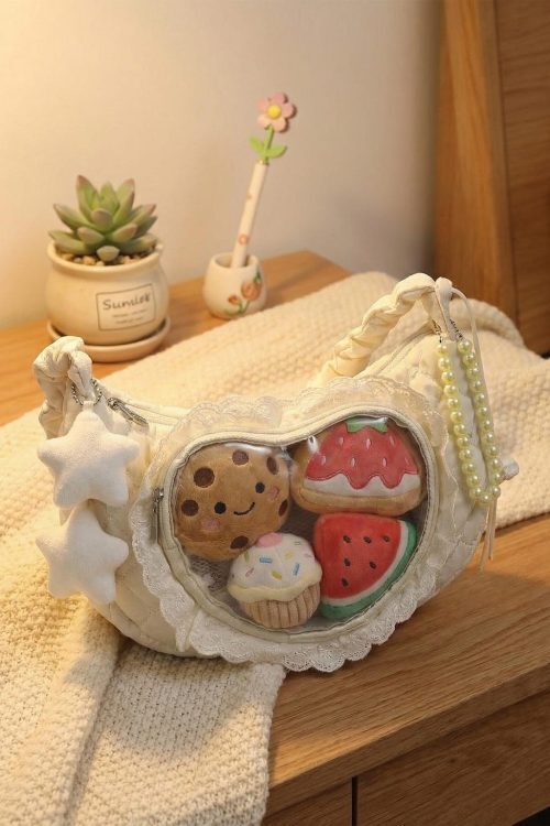 Small Convertible Ita Bag with Clear Window for Pin Display