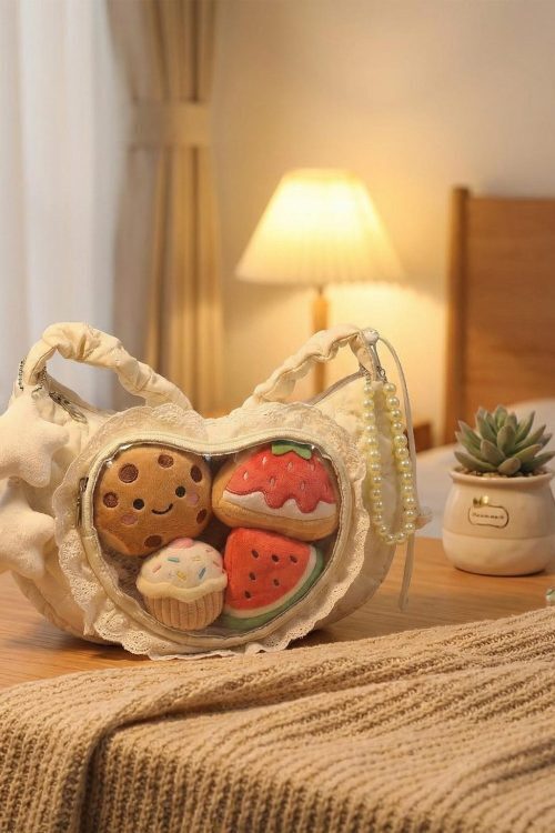 Small Convertible Ita Bag with Clear Window for Pin Display