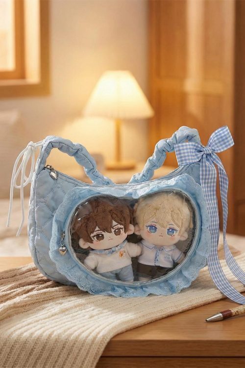 Small Convertible Ita Bag with Clear Window for Pin Display