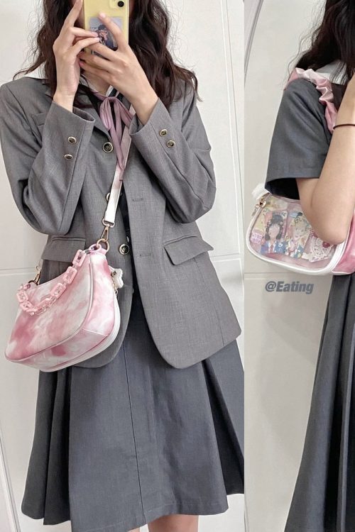 Small Convertible Ita Bag with Clear Window for Pin Display