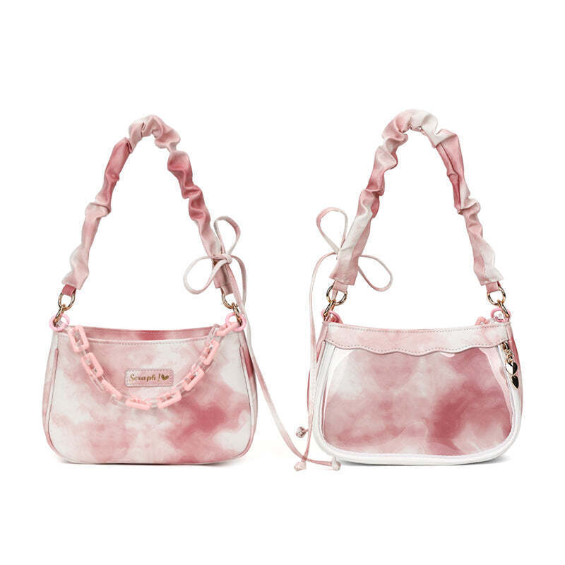 Small Convertible Ita Bag with Clear Window for Pin Display Small Convertible Ita Bag with Clear Window for Pin Display