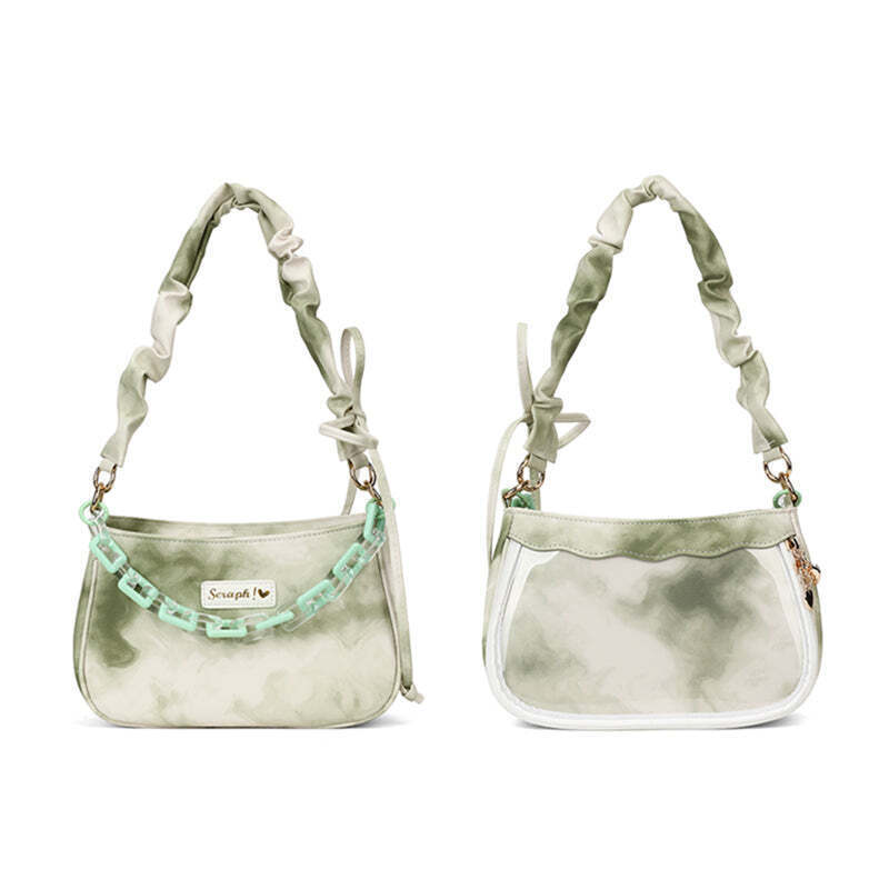 Small Convertible Ita Bag with Clear Window for Pin Display Small Convertible Ita Bag with Clear Window for Pin Display