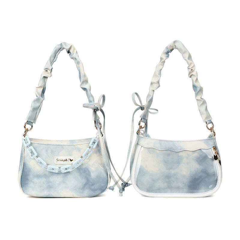 Small Convertible Ita Bag with Clear Window for Pin Display Small Convertible Ita Bag with Clear Window for Pin Display