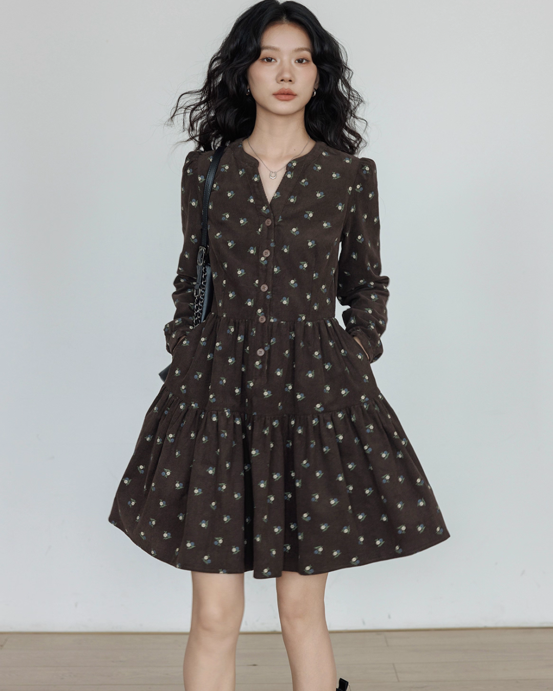 Small Floral Print Flare Dress Small Floral Print Flare Dress