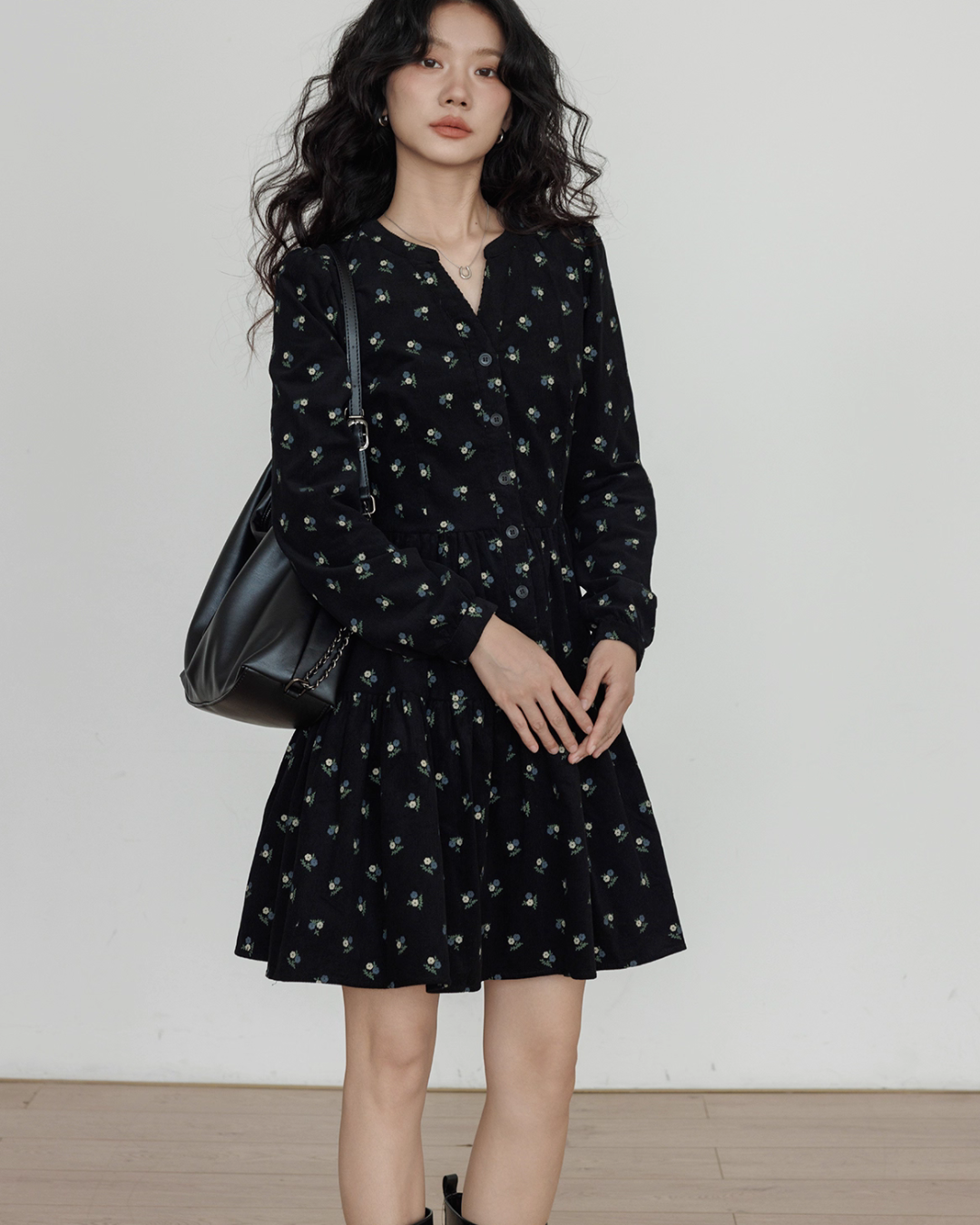 Small Floral Print Flare Dress Small Floral Print Flare Dress