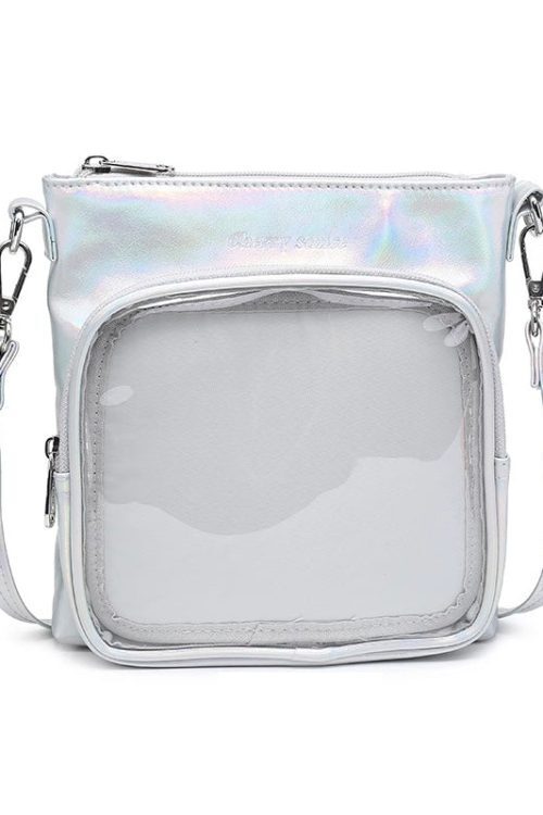 Small Ita Crossbody Bag with Clear Window and Included Insert for Plushies and Pins