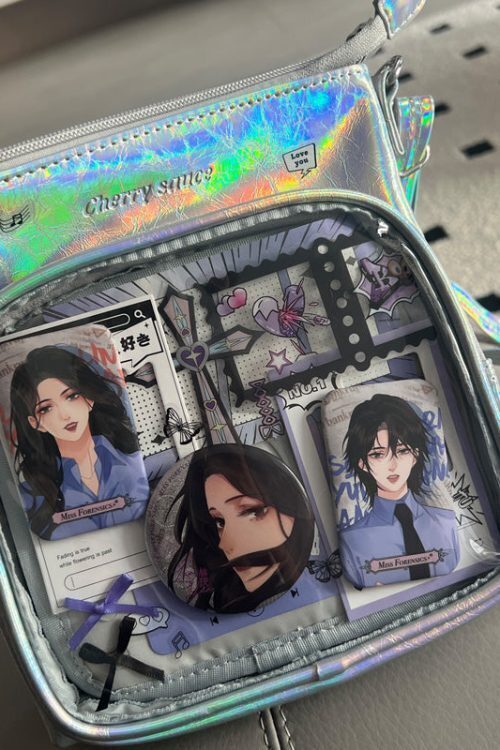 Small Ita Crossbody Bag with Clear Window and Included Insert for Plushies and Pins