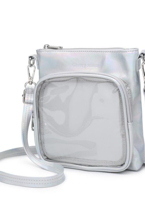 Small Ita Crossbody Bag with Clear Window and Included Insert for Plushies and Pins