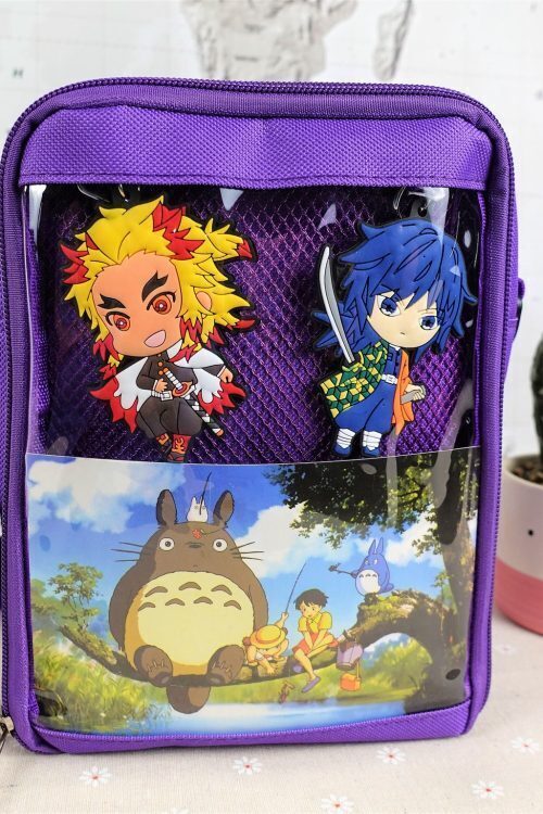 Small Ita Crossbody Bag with Clear Window for Pin Display