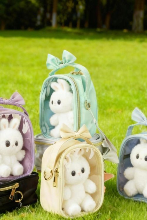 Small Ita Crossbody Bag with Clear Window for Plushies and Pins