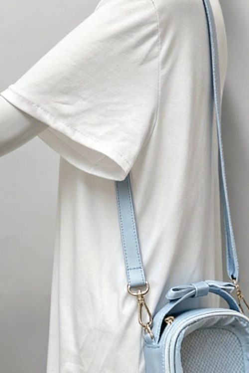 Small Ita Crossbody Bag with Clear Window for Plushies and Pins