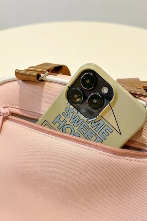 Small Pastel Kawaii Ita Messenger Bag with Clear Window for Plushies and Pins