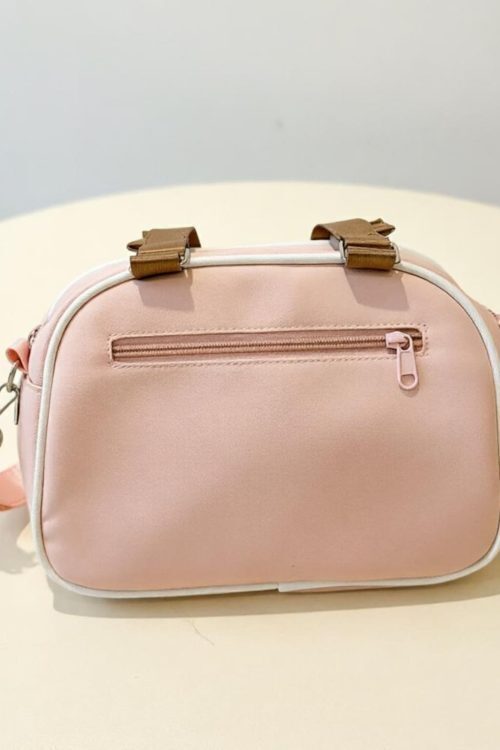 Small Pastel Kawaii Ita Messenger Bag with Clear Window for Plushies and Pins