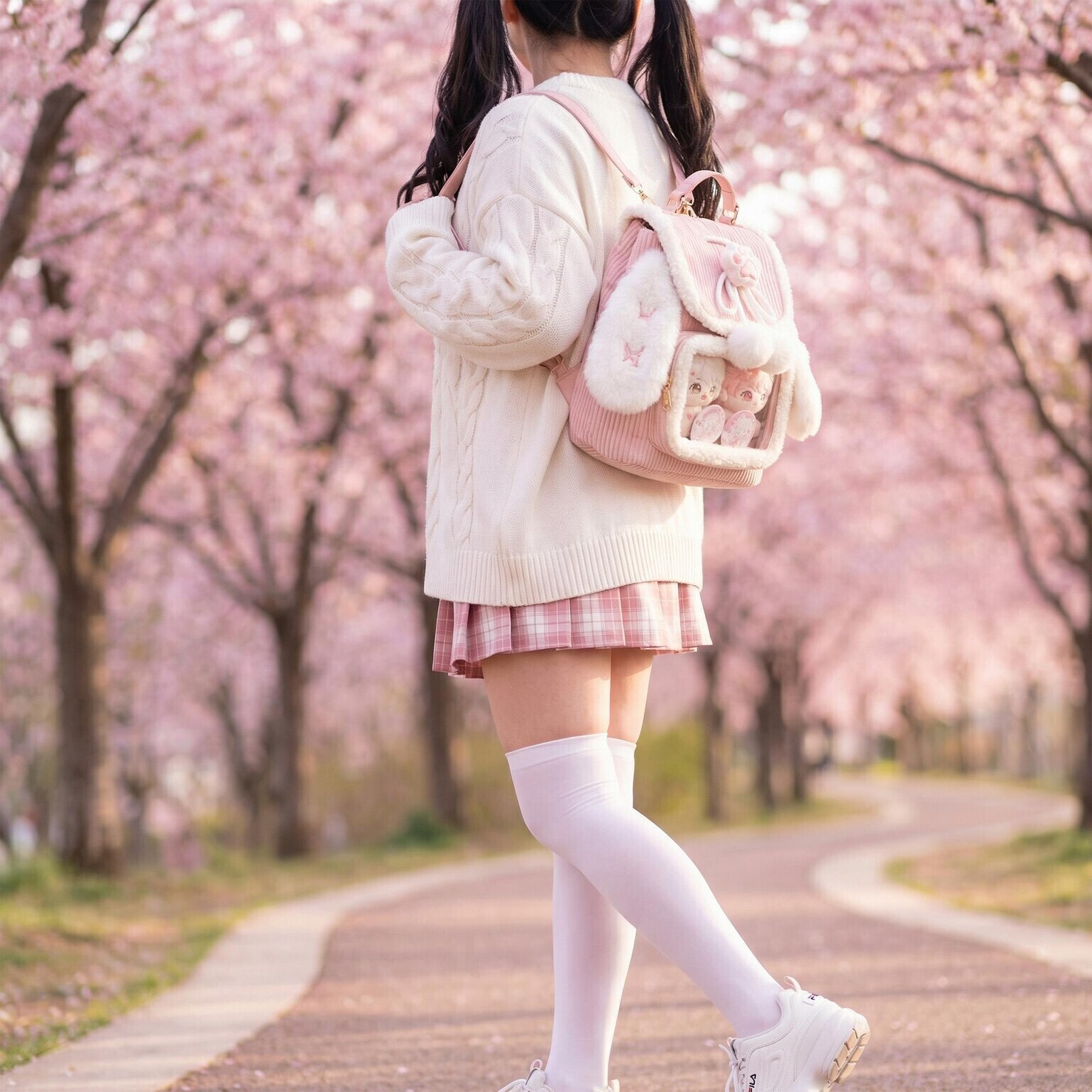 Small Pink Kawaii Ita Backpack for Pin Display Small Pink Kawaii Ita Backpack for Pin Display