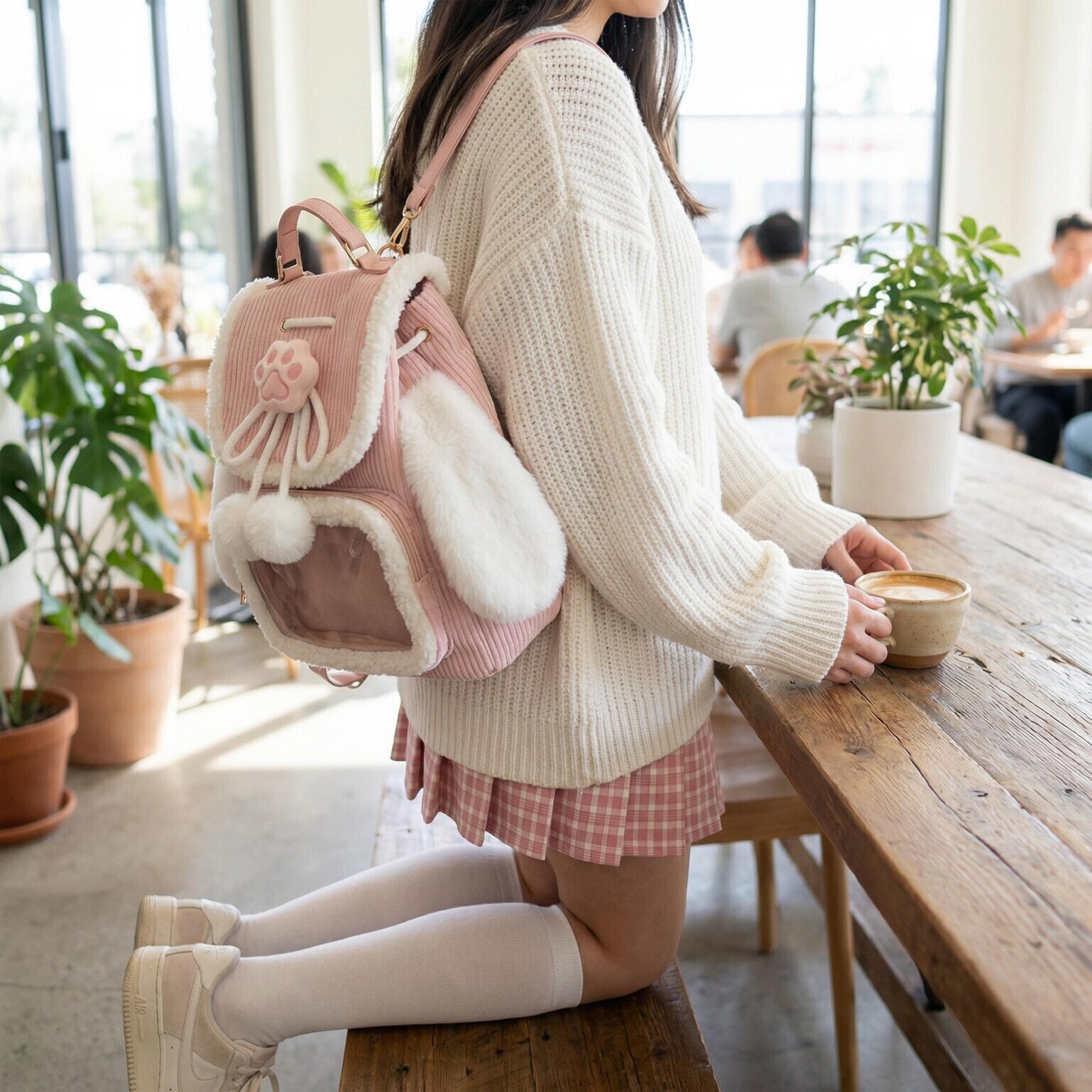 Small Pink Kawaii Ita Backpack for Pin Display Small Pink Kawaii Ita Backpack for Pin Display