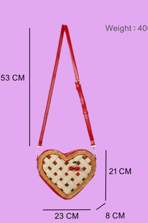 Small Red Heart Convertible Ita Bag