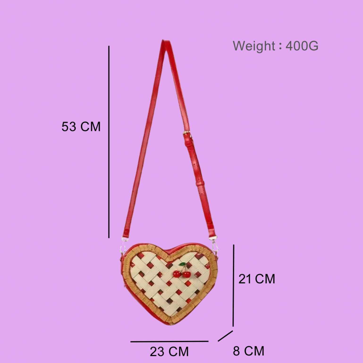 Small Red Heart Convertible Ita Bag Small Red Heart Convertible Ita Bag