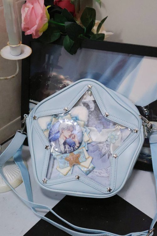 Small Y2K Star Ita Bag for Pin Display