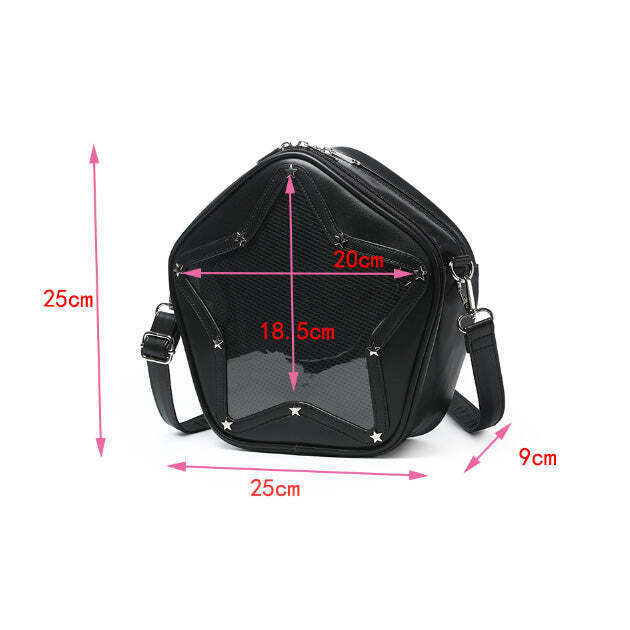 Small Y2K Star Ita Bag for Pin Display Small Y2K Star Ita Bag for Pin Display