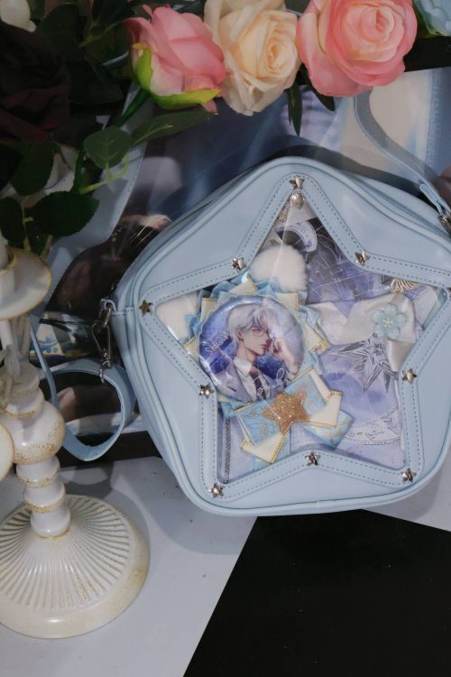 Small Y2K Star Ita Bag for Pin Display