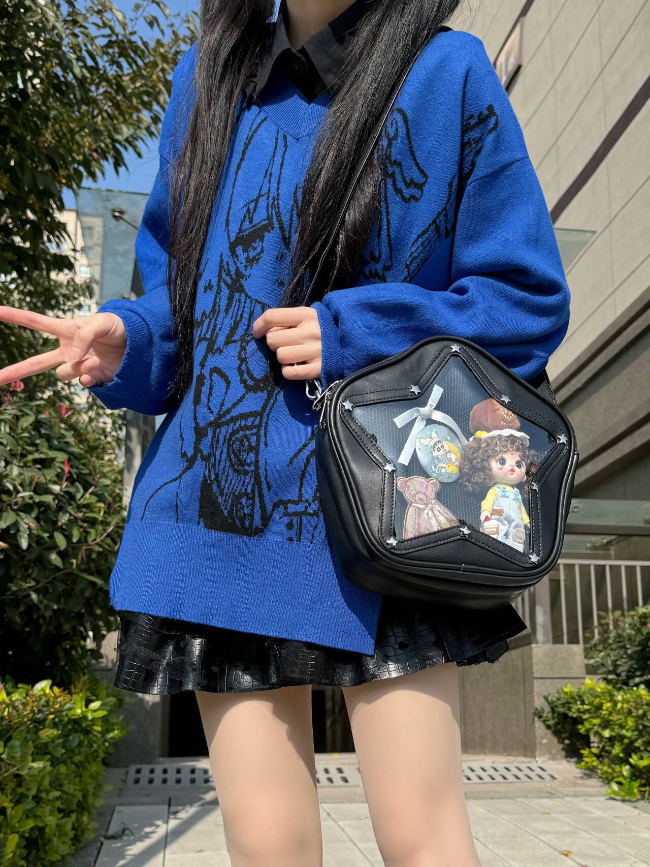 Small Y2K Star Ita Bag for Pin Display Small Y2K Star Ita Bag for Pin Display