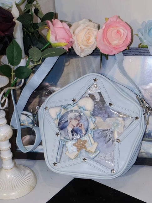 Small Y2K Star Ita Bag for Pin Display Small Y2K Star Ita Bag for Pin Display