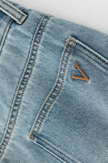 Soft High Rise Embroidered Cropped Jeans Soft High Rise Embroidered Cropped Jeans