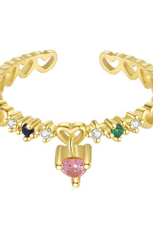 Softie Heart Crystal Ring