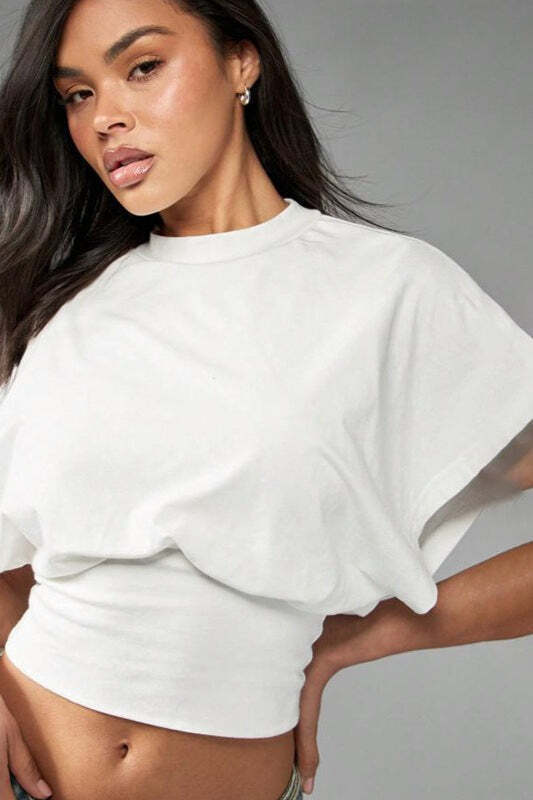 Solid Loose Crew Neck Short Sleeve T-shirt Solid Loose Crew Neck Short Sleeve T-shirt