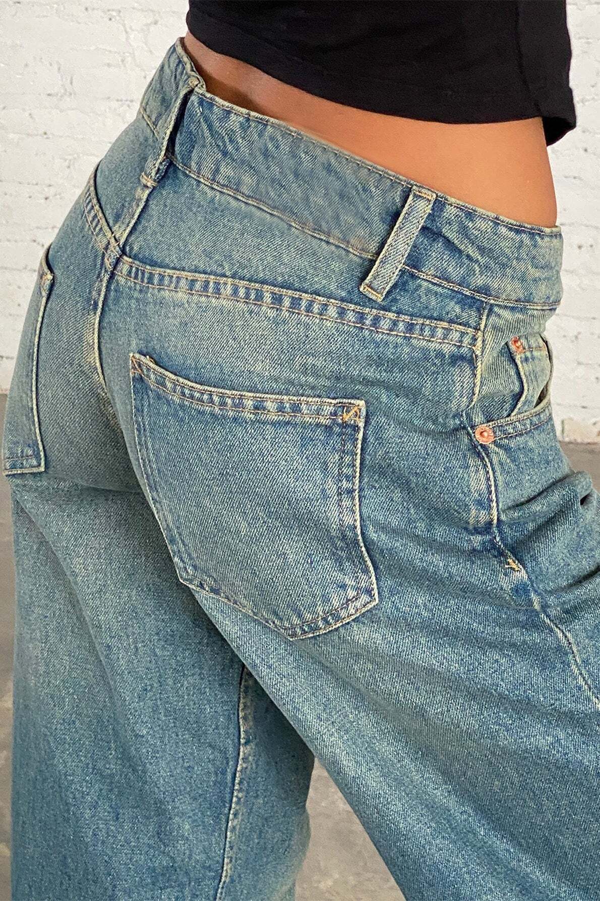 Solid Stretch Straight Leg Jeans Solid Stretch Straight Leg Jeans